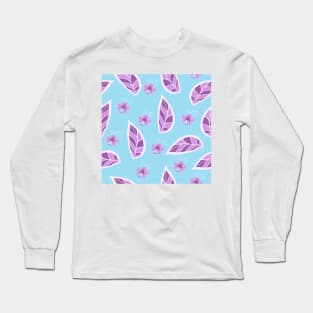 beautiful summer leaf pattern Long Sleeve T-Shirt